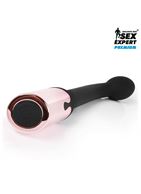 Черный перезаряжаемый вибростимулятор простаты (22 см)