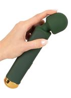 Зеленый wand-вибромассажер Luxurious Wand Massager (22,2 см)