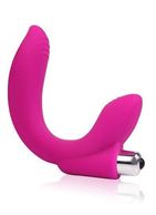 Розовый U-образный вибромассажер Сosmo Lady's Dream (19 см)