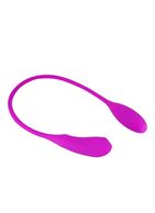 Фиолетовый двусторонний гибкий вибратор Pretty Love Snaky Vibe (60 см)