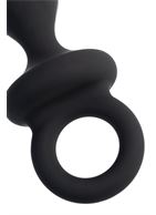 Черная анальная пробка Strob M (13,5 см)