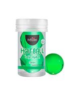 Лубрикант на масляной основе Hot Ball Beija Muito с ароматом мяты (2 шарика по 3 гр.)