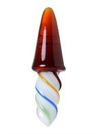 Коническая стеклянная анальная втулка Sexus Glass (16 см)