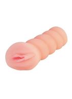 Мастурбатор-вагина с вибрацией и углублениями под пальцы