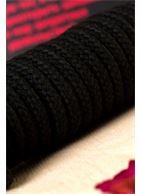 Черная текстильная веревка для бондажа - 1 м.