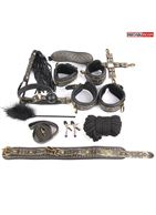 Чёрно-золотистый набор БДСМ