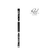 Черный кожаный кляп-трензель