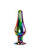 Набор из 3 радужных анальных пробок Rainbow Metal Plug Set