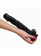 Черный фаллоимитатор реалистик «Оки-Чпоки» (25 см)