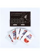 Набор «На кунилингус»: сертификат и 5 саше оральных лубрикантов