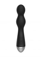 Чёрный вибратор с электростимуляцией E-Stimulation G-spot Vibrator (19,5 см)