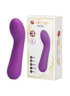 Фиолетовый гнущийся вибратор Faun (15 см)