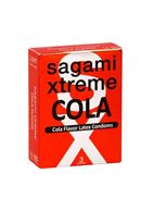 Ароматизированные презервативы Sagami Xtreme COLA (3 шт)