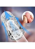 Прозрачный сквозной мастурбатор Yoni