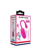 Ярко-розовое виброяйцо Doreen с электростимуляцией и управлением через приложение
