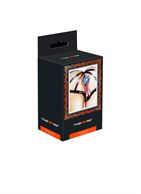 Серебристая анальная пробка с фиолетовым кристаллом (7 см)