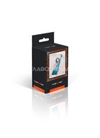 Серебристая анальная пробка с ярко-розовым кристаллом-сердцем (7 см)