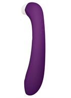 Фиолетовый клиторальный стимулятор Snello с функцией вибратора (19,6 см)