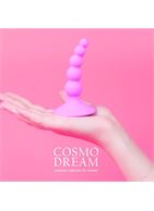 Розовая анальная втулка елочка (9,5 см)