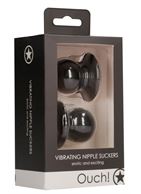 Черные накладки-присоски на соски с вибрацией Vibrating Nipple Suckers