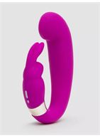 Лиловый вибратор Mini G-Spot Curve Vibe с клиторальным зайчиком