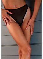 Высокие трусики стринги из сетки