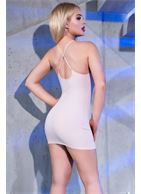 Мини платье из плотной эластичной ткани