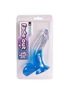 Синий фаллоимитатор с прозрачной верхней частью JELLY JOY FADE OUT DONG 6INCH (15,2 см)