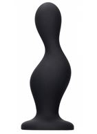 Черная анальная пробка Wave Butt Plug (11,3 см)