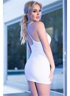 Мини платье из плотной эластичной ткани