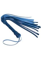 Синяя многохвостая лаковая плеть (40 см)
