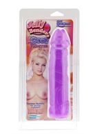Фиолетовый фаллоимитатор без мошонки JELLY BENDERS - THE COCK FIGHTER 8" (20,2 см)