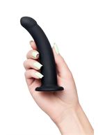 Черный анальный фаллоимитатор Serpens (14 см)