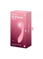 Розовый вибромассажер G-Force (19 см)