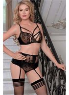 Пикантный бюстгальтер Leona 2 со стреп-лентами