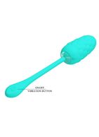 Бирюзовое перезаряжаемое виброяйцо Marina