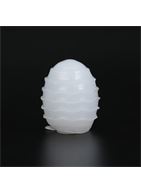 Рельефный мастурбатор EGG в синем футляре