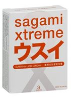 Ультратонкие презервативы Sagami Xtreme SUPERTHIN (3 шт)