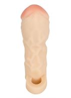 Закрытая удлиняющая насадка на пенис с подхватом мошонки T&B Extension