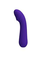 Фиолетовый силиконовый вибратор Cetus для G-точки (15 см)