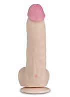 Телесный перезаряжаемый вибратор реалистик из неоскин (22,5 см)