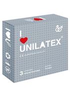 Презервативы с точками Unilatex Dotted - 3 шт.