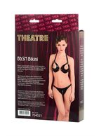 Черное БДСМ бикини TOYFA Theatre с металлическим декором