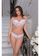 Соблазнительный бюстгальтер-балконет Riana с вышивкой