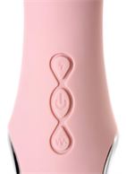 Розовый силиконовый вибратор с электростимуляцией PHYSICS GALVANI VIBE (21 см)