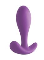 Фиолетовая силиконовая анальная пробка Firefly - Ace I Plug (10,2 см)