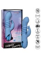 Голубой вибромассажер кролик Santa Cruz Coaster