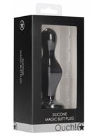 Черная анальная пробка Magic Butt Plug (11,3 см)