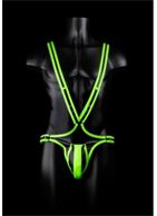Мужская люминесцентная сбруя на тело (размер L-XL)