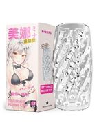 Прозрачный сквозной мастурбатор Yoni